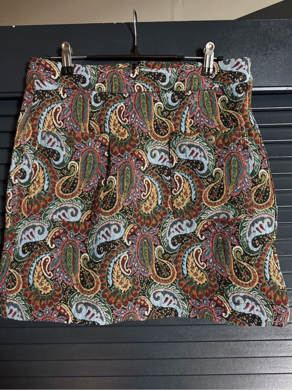 Simply Noelle Paisley Tapestry Mini Skirt XS/S